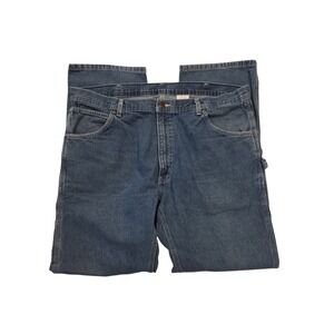 KEY Denim Carpenter Jeans Mens 40x34 Blue Workwear Cotton Straight Leg Skater